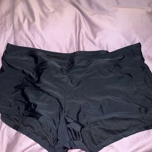 Black shorts bikini bottoms